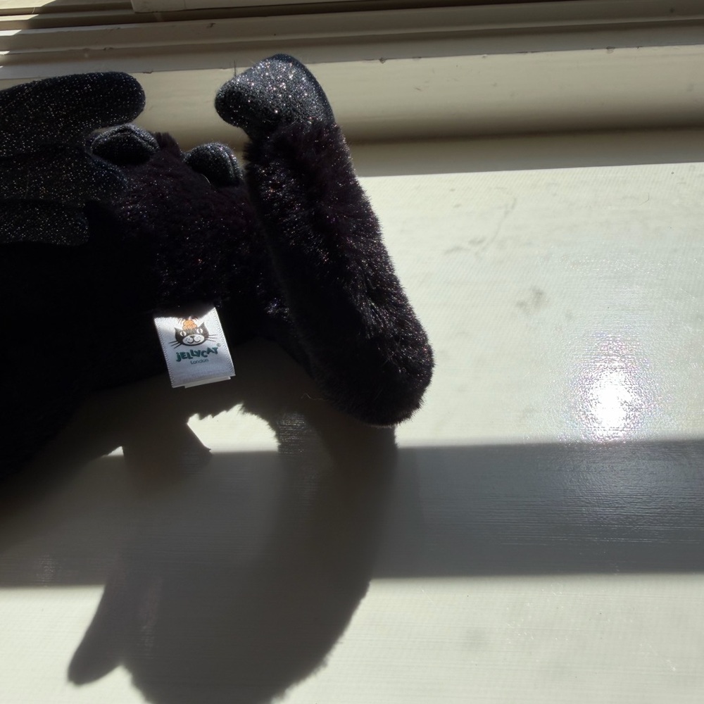 Black and Gray Dragon Plush Toy - Picture 9 of 10